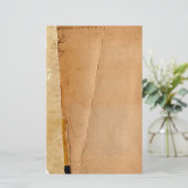 Layered Old Torn Paper 2 Stationery Briefpapier (Stehend Vorderseite)