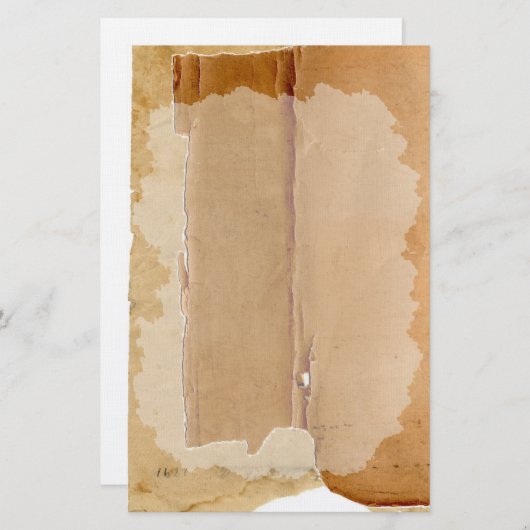 Layered Old Torn Paper 3 Stationery Briefpapier (Vorne/Hinten)