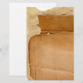 Layered Old Torn Paper 4 Stationery Briefpapier (Vorne/Hinten)