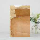 Layered Old Torn Paper 4 Stationery Briefpapier (Stehend Vorderseite)
