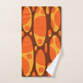 Layered Ovals der 1970er Jahre Badhandtuch Set (Handtuch)