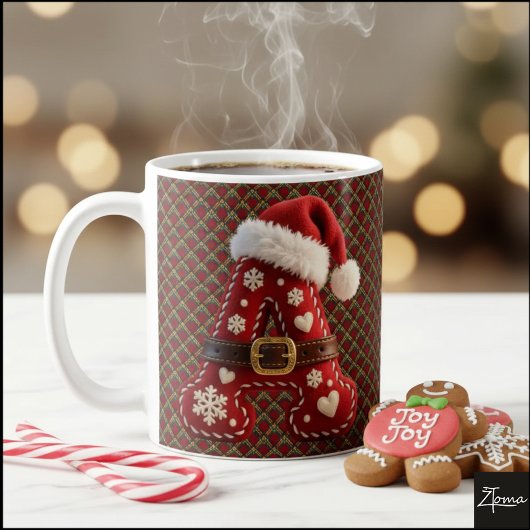 Layered Pastel Gold Trim Letter A Kaffeetasse