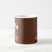 Layered Pastel Gold Trim Letter A Kaffeetasse (Mittel)