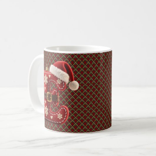 Layered Pastel Gold Trim Letter E Kaffeetasse (Vorderseite Links)