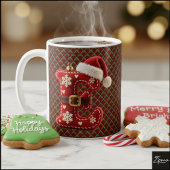 Layered Pastel Gold Trim Letter E Kaffeetasse