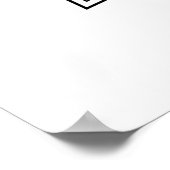 Layered Petal Star Mandala with Geometric Accents Poster (Ecke)