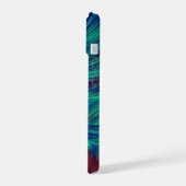 Layered Phoenix Feather iPhone 16 Fall 15 Hülle (Linke Seite)