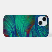 Layered Phoenix Feather iPhone 16 Fall 15 Hülle (Rückseite (Horizontal))