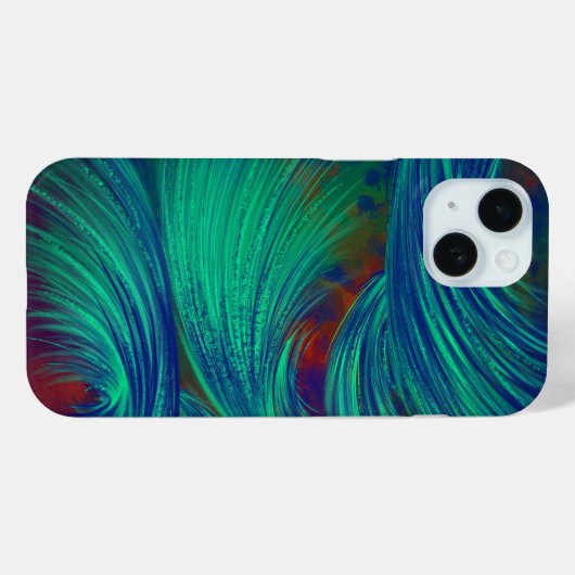 Layered Phoenix Feather iPhone 16 Fall Case-Mate iPhone Hülle (Rückseite (Horizontal))