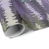 Layered Pine Forest Pattern Geschenkpapier (Rolleneckpunkt)