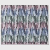Layered Pine Forest Pattern Geschenkpapier (Flach)