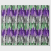 Layered Pine Forest Pattern Geschenkpapier (Flach)