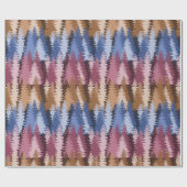 Layered Pine Forest Pattern Geschenkpapier (Flach)