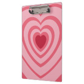 Layered Pink Heart Ästhetik Klemmbrett (Links)