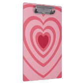 Layered Pink Heart Ästhetik Klemmbrett (Rechts)