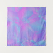 Layered Polygons Pink Blue Lila Wandteppich (Vorderseite (Horizontal))