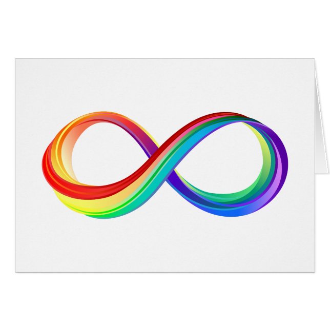 Layered Rainbow Infinity Symbol (Vorderseite (Horizontal))