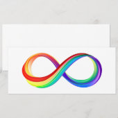 Layered Rainbow Infinity Symbol Ankündigung (Vorne/Hinten)