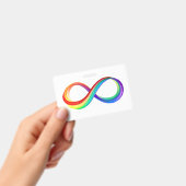 Layered Rainbow Infinity Symbol Ausweis (Handheld)
