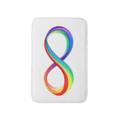 Layered Rainbow Infinity Symbol Badematte (Vorderseite Vertikal)