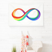 Layered Rainbow Infinity Symbol Banner (InSitu)
