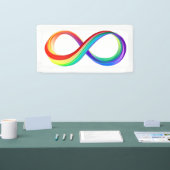 Layered Rainbow Infinity Symbol Banner (Messe)