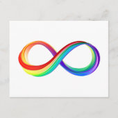 Layered Rainbow Infinity Symbol Begleitkarte (Vorderseite)