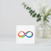 Layered Rainbow Infinity Symbol Begleitkarte (Stehend Vorderseite)