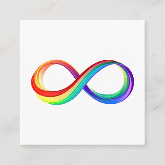 Layered Rainbow Infinity Symbol Begleitkarte (Vorderseite)