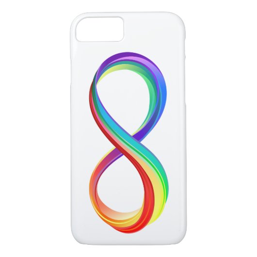 Layered Rainbow Infinity Symbol Case-Mate iPhone Hülle (Rückseite)