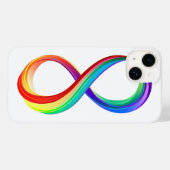 Layered Rainbow Infinity Symbol Case-Mate iPhone Hülle (Rückseite (Horizontal))
