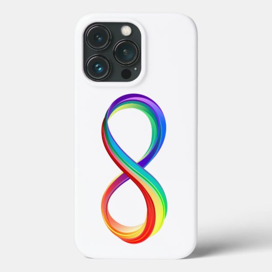 Layered Rainbow Infinity Symbol Case-Mate iPhone Hülle (Rückseite)