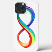 Layered Rainbow Infinity Symbol Case-Mate iPhone Hülle (Rückseite)