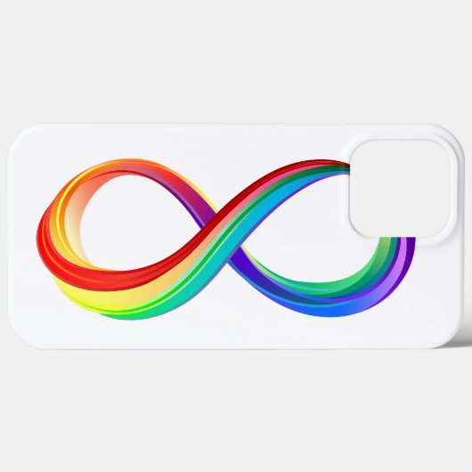 Layered Rainbow Infinity Symbol Case-Mate iPhone Hülle (Rückseite (Horizontal))