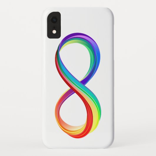 Layered Rainbow Infinity Symbol Case-Mate iPhone Hülle (Rückseite)