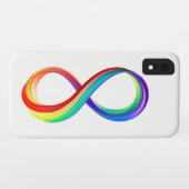 Layered Rainbow Infinity Symbol Case-Mate iPhone Hülle (Rückseite (Horizontal))