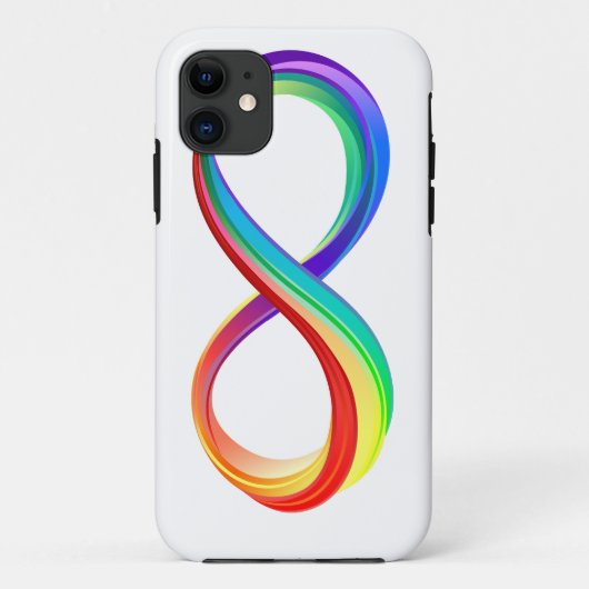 Layered Rainbow Infinity Symbol Case-Mate iPhone Hülle (Rückseite)
