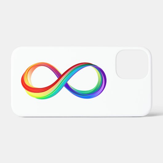 Layered Rainbow Infinity Symbol Case-Mate iPhone Hülle (Rückseite (Horizontal))