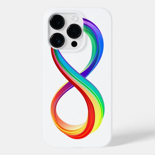 Layered Rainbow Infinity Symbol Case-Mate iPhone Hülle (Rückseite)