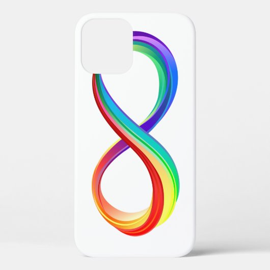 Layered Rainbow Infinity Symbol Case-Mate iPhone Hülle (Rückseite)