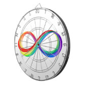 Layered Rainbow Infinity Symbol Dartscheibe (Vorderseite rechts)