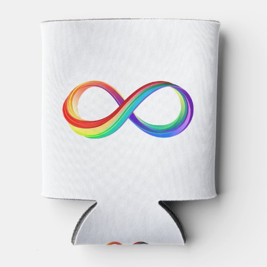 Layered Rainbow Infinity Symbol Dosenkühler (Vorderseite)