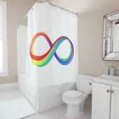 Layered Rainbow Infinity Symbol Duschvorhang (Beispiel)