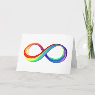 Layered Rainbow Infinity Symbol Einladung