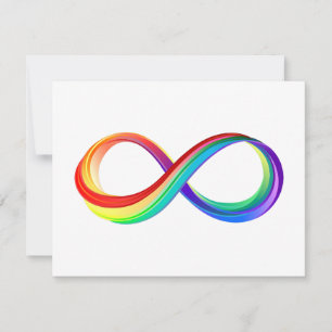Layered Rainbow Infinity Symbol Einladung