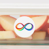 Layered Rainbow Infinity Symbol Etiketten (Befestigt)