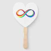 Layered Rainbow Infinity Symbol Fächer (Rückseite)