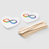 Layered Rainbow Infinity Symbol Fächer (Non-assembled)