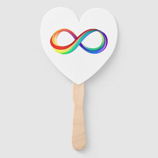 Layered Rainbow Infinity Symbol Fächer (Vorderseite)