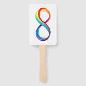 Layered Rainbow Infinity Symbol Fächer (Rückseite)